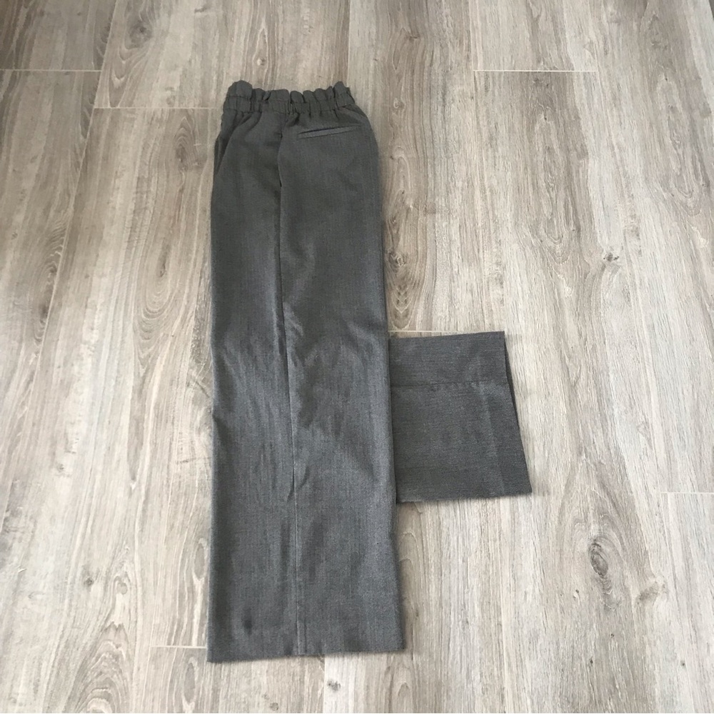❤️3X20 WOMEN Wide-Leg Chevron Fabric Drawstring Dress Trousers | S 26-27